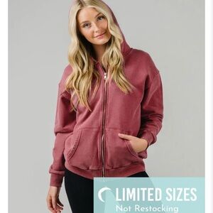 Zyia Getaway Hoodie - Rustic Red - Size S
NWT!